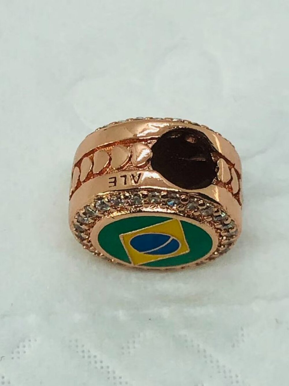 ✨ ✨Pandora Brazil Flag Exclusive Charm S925 Sterling Silver Jewelry - Picture 3 of 5